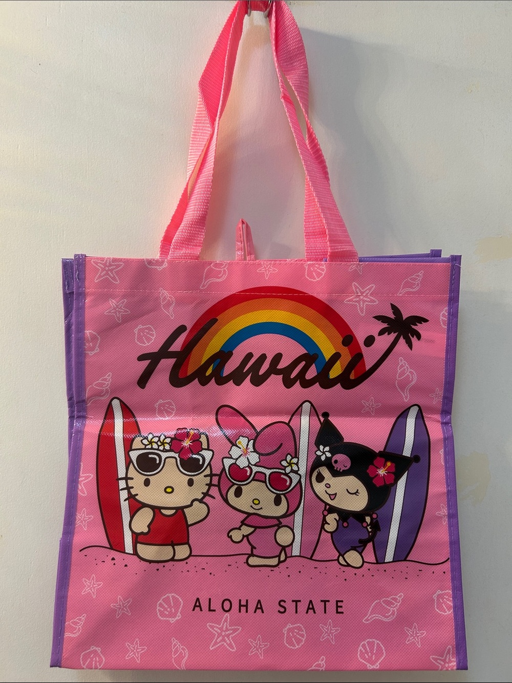 NWT SANRIO Characters Hawaii 2023 Plastic Shopping Bag